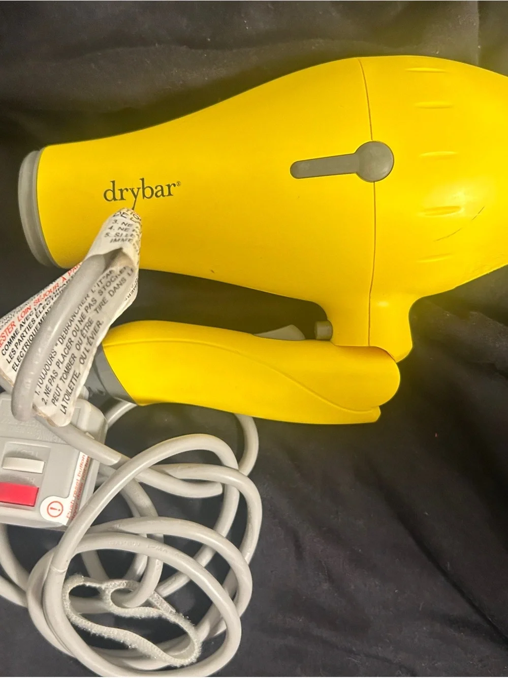 drybar Yellow Folding Travel Hair Dryer